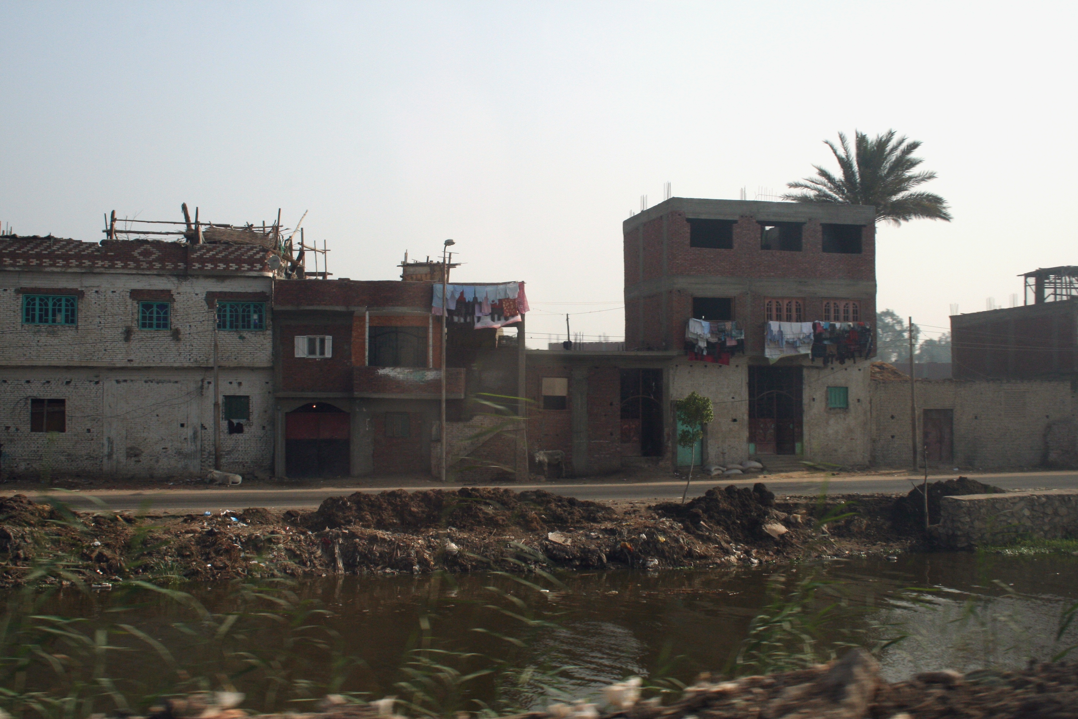 garbage irrigation canal